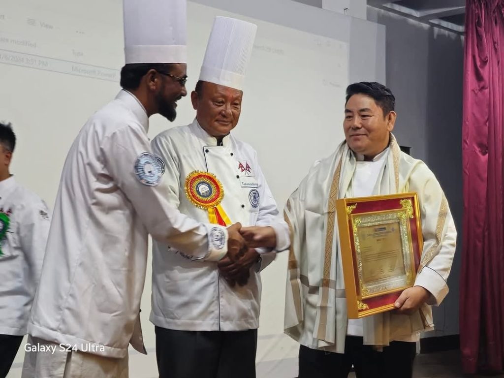 Chef Shyam Lama Wang – Receving Award